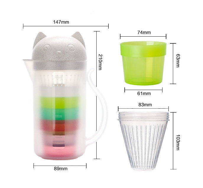Σετ κανάτα 800mL με φίλτρο και ποτηράκια