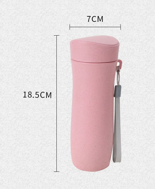 Μπουκάλι νερού από άχυρο 300mL Μονόχρωμο