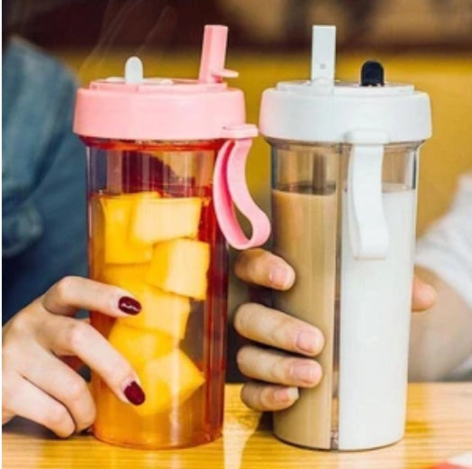 Ποτήρι δύο χώρων SHAREWOO 420mL/600mL Διάφανο