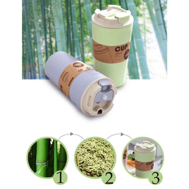 Ποτήρι μπαμπού 420mL Μονόχρωμο