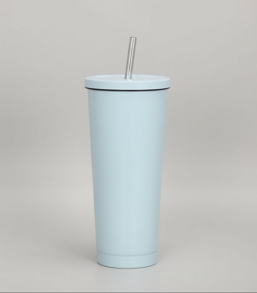 Ποτήρι θερμός με καλαμάκι 750mL Μονόχρωμο