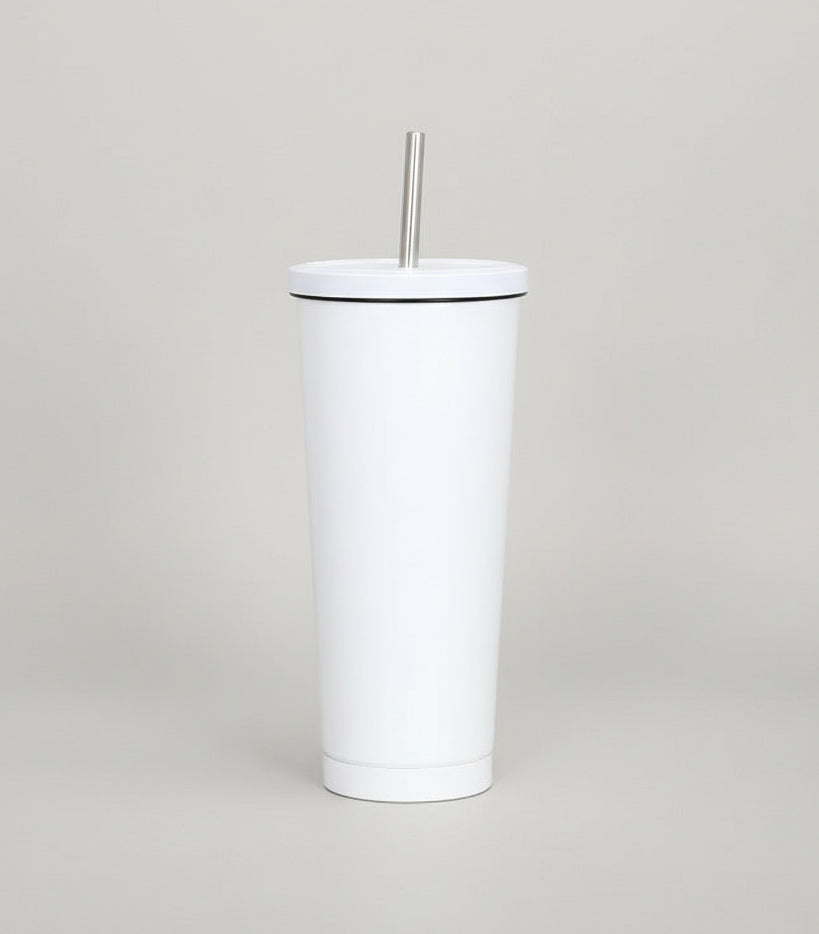 Ποτήρι θερμός με καλαμάκι 750mL Μονόχρωμο