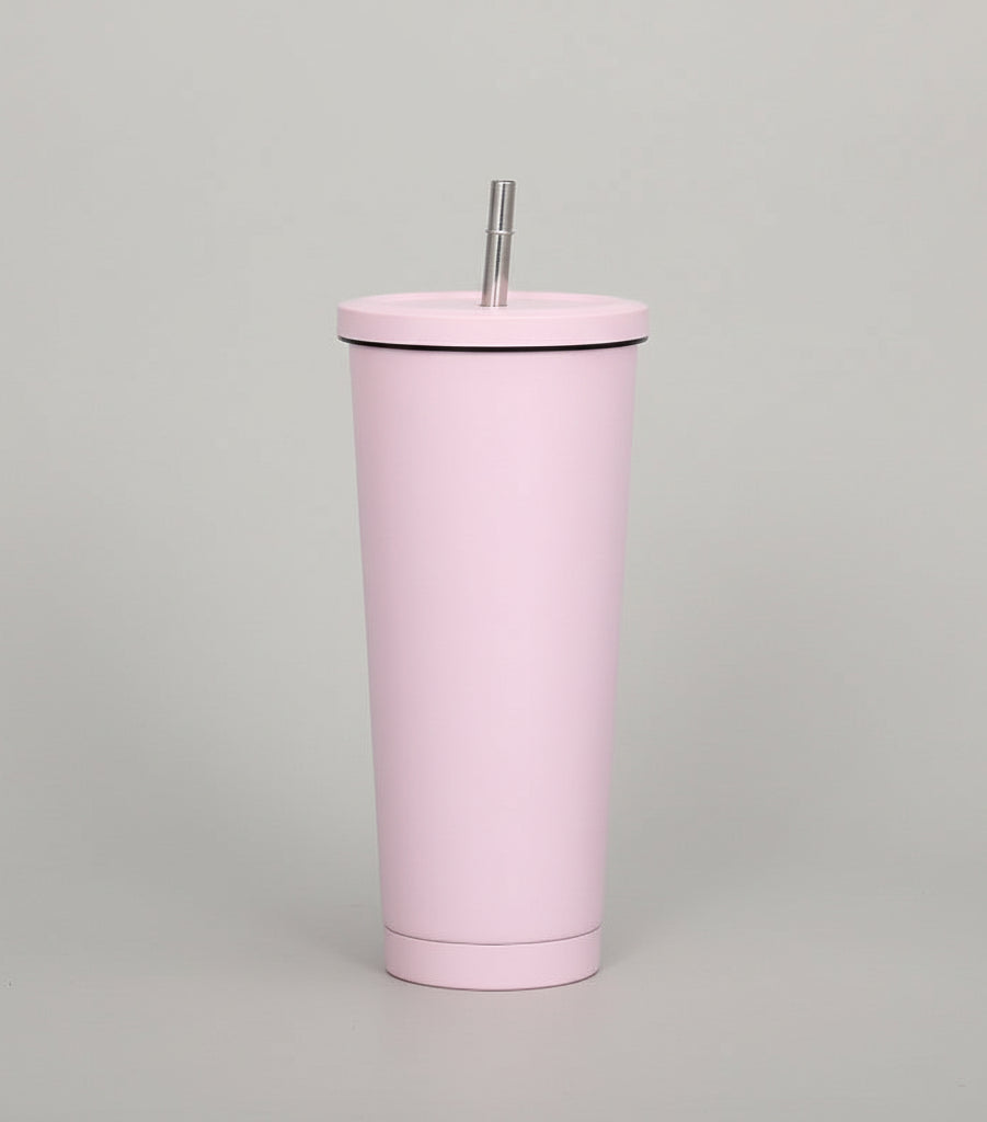 Ποτήρι θερμός με καλαμάκι 750mL Μονόχρωμο