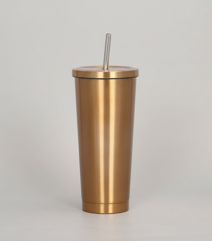 Ποτήρι θερμός με καλαμάκι 750mL Μονόχρωμο