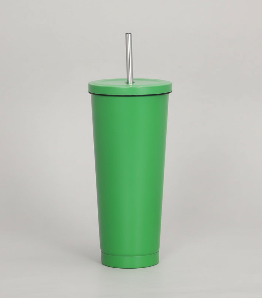 Ποτήρι θερμός με καλαμάκι 750mL Μονόχρωμο