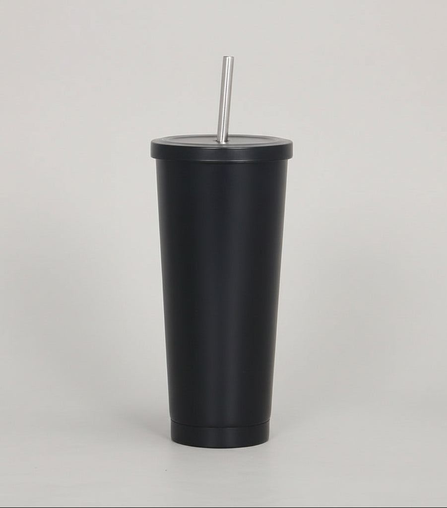 Ποτήρι θερμός με καλαμάκι 750mL Μονόχρωμο