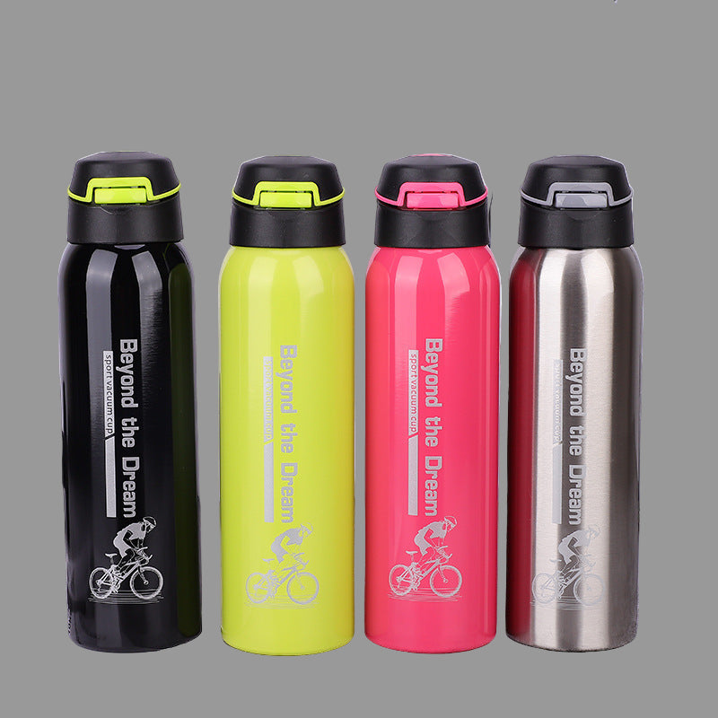 Μπουκάλι θερμός ποδηλάτου με καλαμάκι 500mL Μονόχρωμο