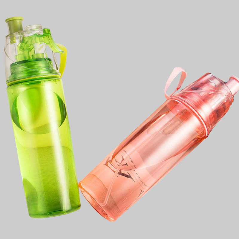 Μπουκάλι νερού με δυνατότητα ψεκασμού 600mL