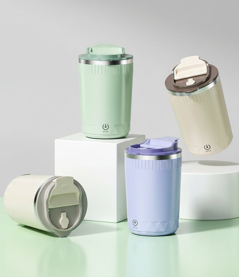 Ποτήρι με αυτόματη ανάδευση 400mL Μονόχρωμο