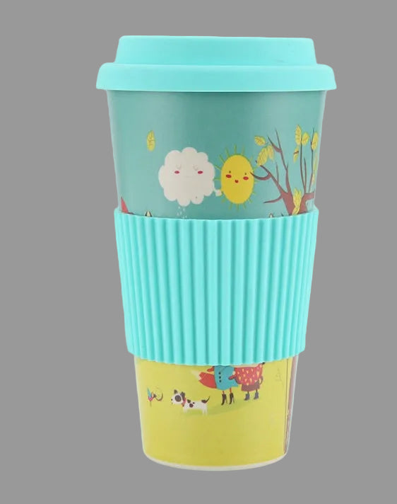 Ποτήρι μπαμπού σε 3 μεγέθη Πολύχρωμο