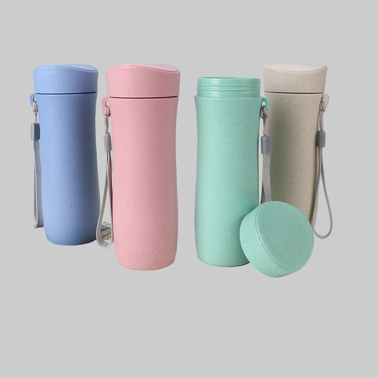 Μπουκάλι νερού από άχυρο 300mL Μονόχρωμο