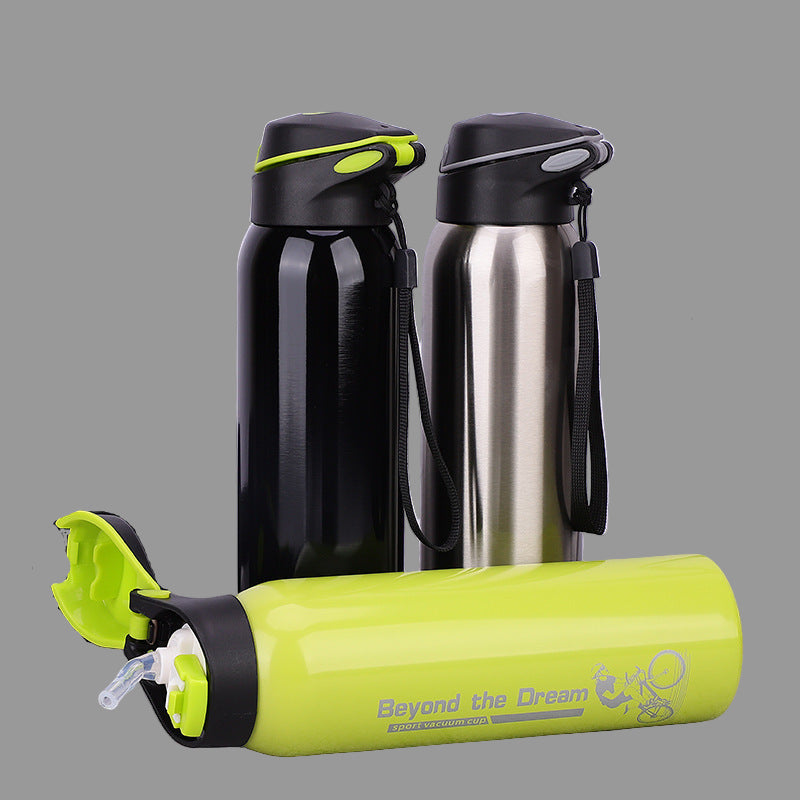 Μπουκάλι θερμός ποδηλάτου με καλαμάκι 500mL Μονόχρωμο