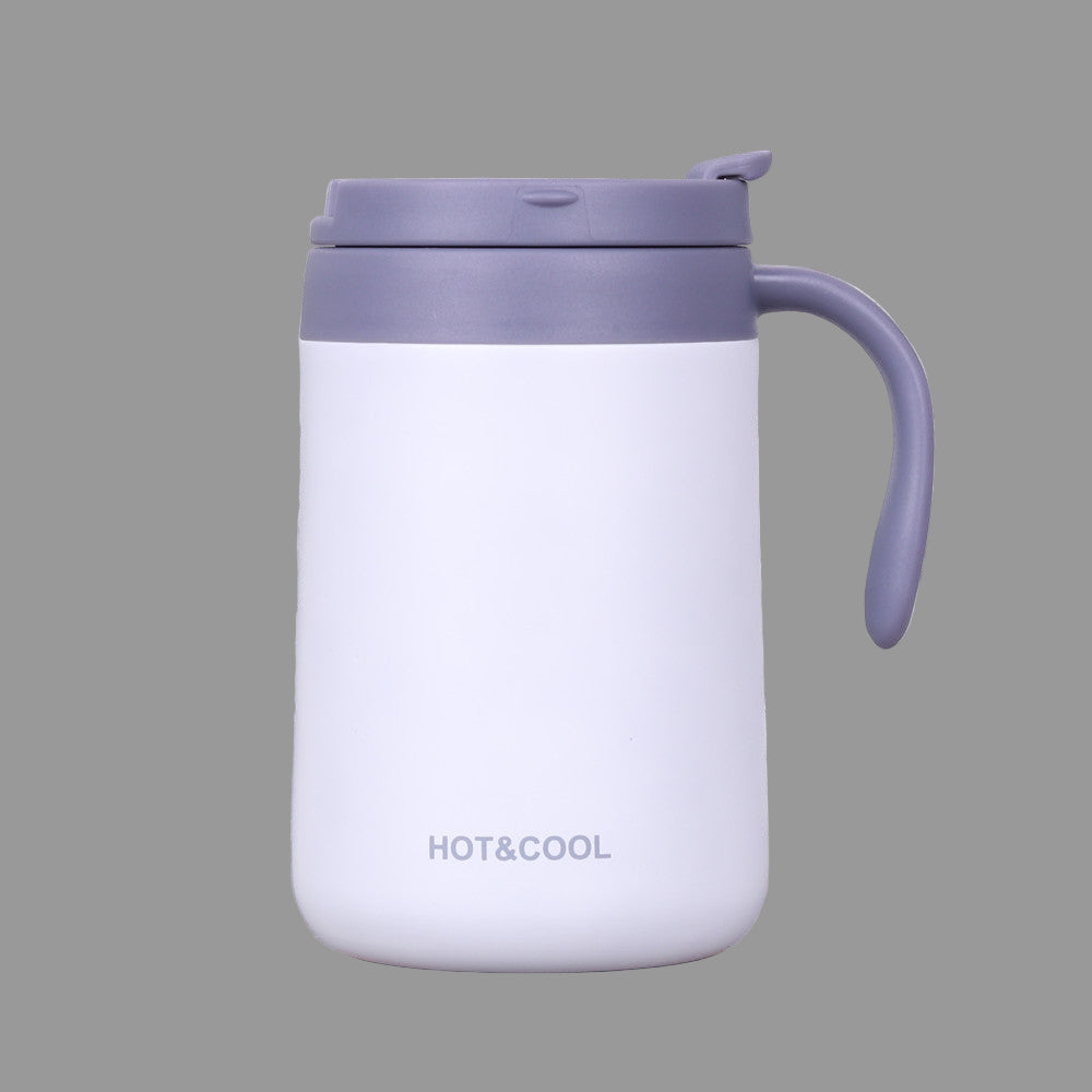 Κούπα θερμός με χερούλι 350mL/500mL Μονόχρωμη