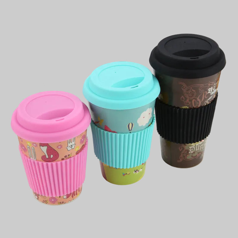 Ποτήρι μπαμπού σε 3 μεγέθη Πολύχρωμο