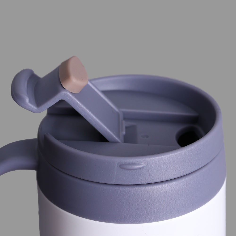 Κούπα θερμός με χερούλι 350mL/500mL Μονόχρωμη