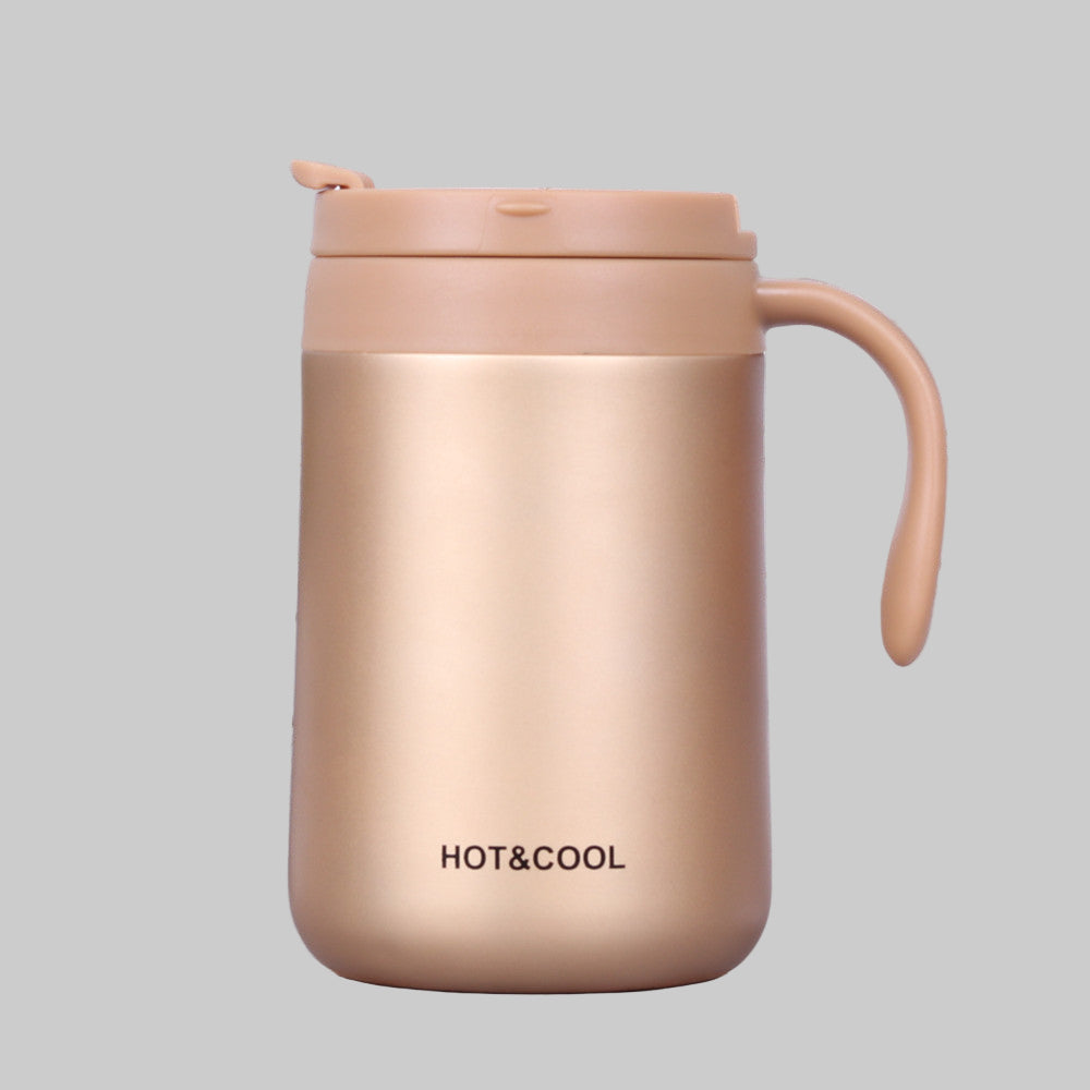 Κούπα θερμός με χερούλι 350mL/500mL Μονόχρωμη