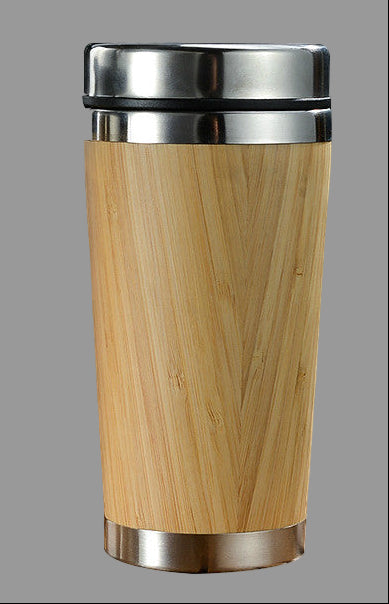 Ποτήρι Θερμός 420mL Όψη Ξύλου