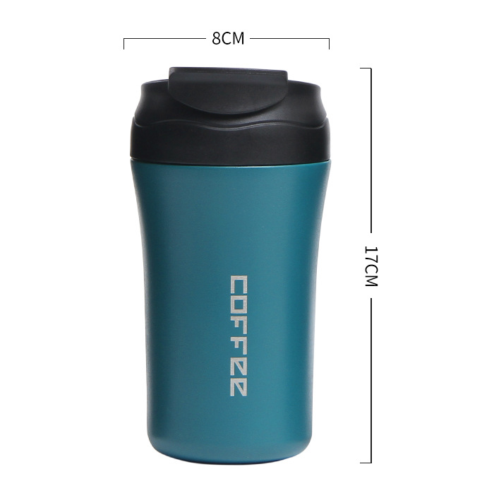 Ποτήρι με καπάκι διπλής χρήσης 400mL Μονόχρωμο