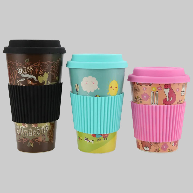 Ποτήρι μπαμπού σε 3 μεγέθη Πολύχρωμο