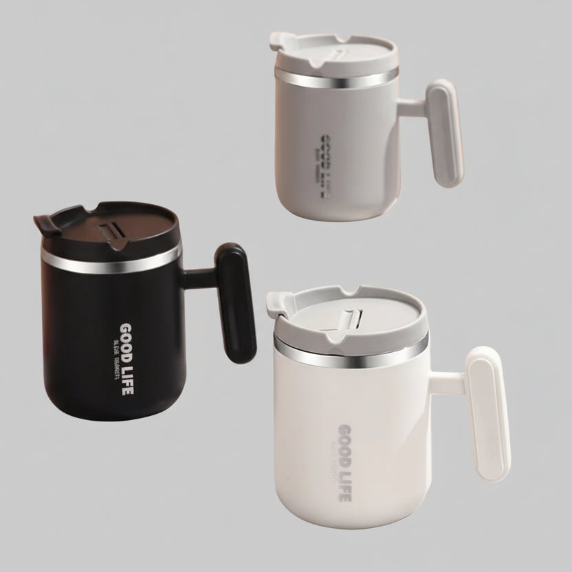 Κούπα θερμός με χερούλι 450mL Μονόχρωμη