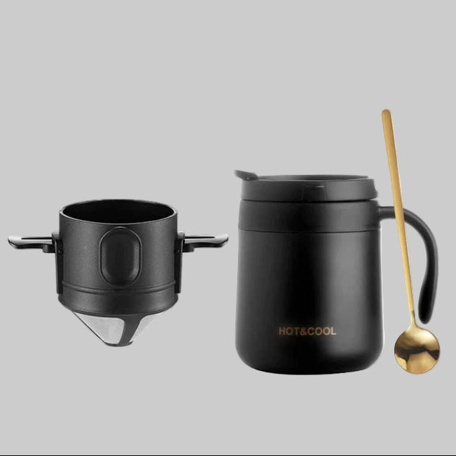 Κούπα θερμός με χερούλι 350mL/500mL Μονόχρωμη