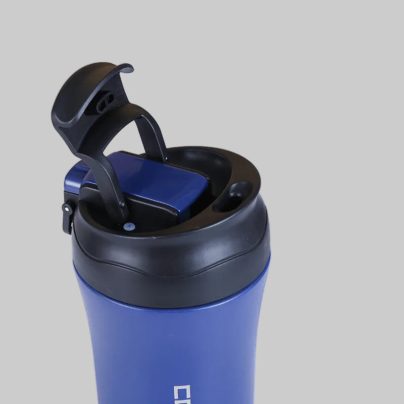 Ποτήρι με καπάκι διπλής χρήσης 400mL Μονόχρωμο