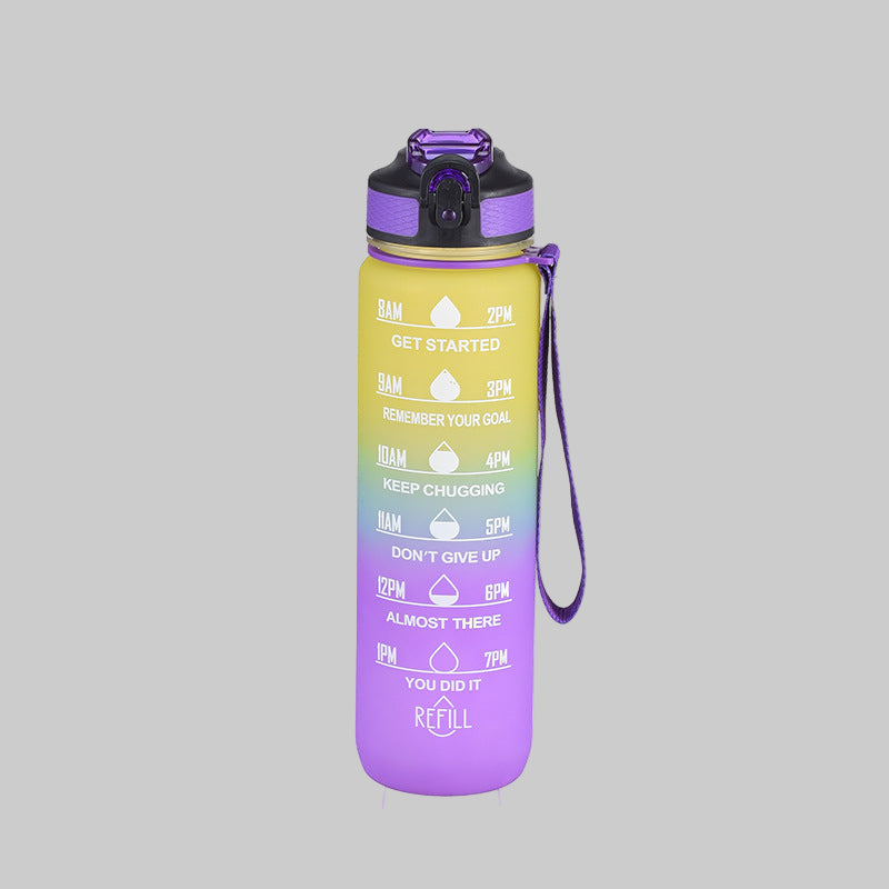 Μπουκάλι νερού διαβαθμισμένου χρώματος 750mL/1L