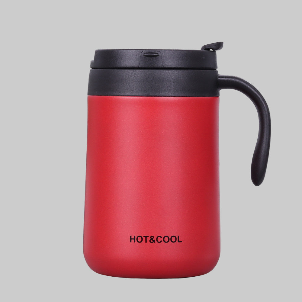 Κούπα θερμός με χερούλι 350mL/500mL Μονόχρωμη