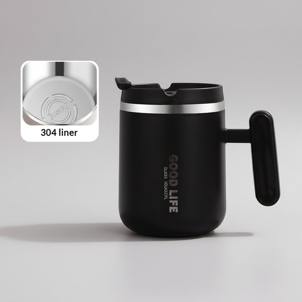 Κούπα θερμός με χερούλι 450mL Μονόχρωμη